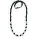 howlite and bloodstone beaded necklace for sale at satin crystals