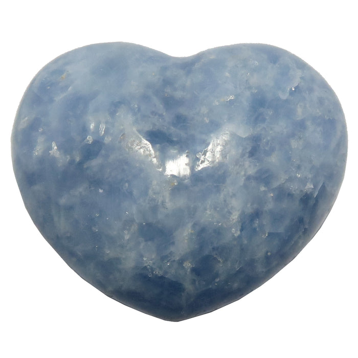 Blue Calcite Heart Dreamy Desires Sweet Love Crystal Stone
