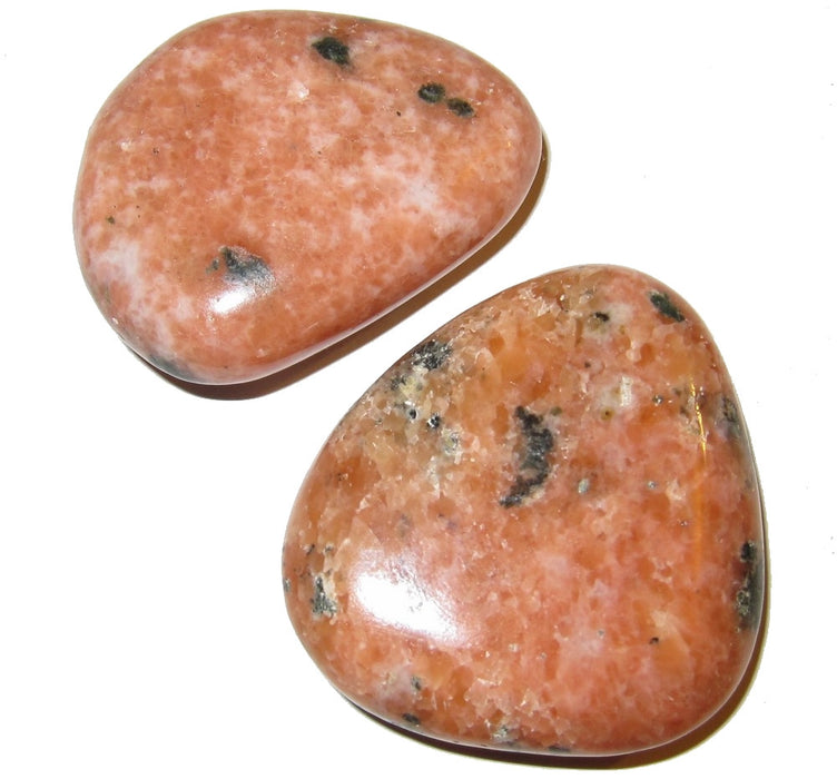 Calcite Polished Stone Orange Sacral Chakra Energy Spark Stones
