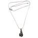 silver cielo del campo meteorite pendant on sterling silver snake chain