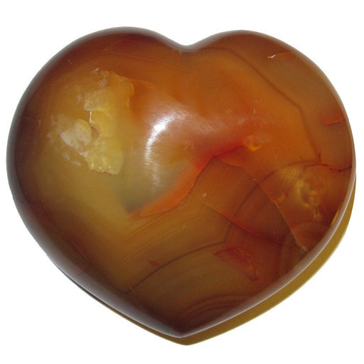 orange carnelian heart