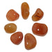 7 orange carnelian tumbled stones