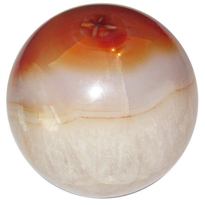 Carnelian Sphere Fire and Passion Lower Chakras Healing Crystal Ball