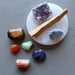 chakra crystal cleansing set with selenite and palo santo