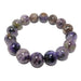 Rare purple chaorite bead bracelet on stretch cord