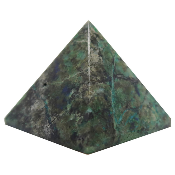 Chrysocolla Pyramid Secrets of Earth and Spirit Blue Green Stone