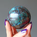 chrysocolla sphere on hand