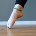 foot modeling chrysoprase anklet