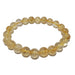 yellow citrine beaded stretch bracelet in 7-8mm bead size