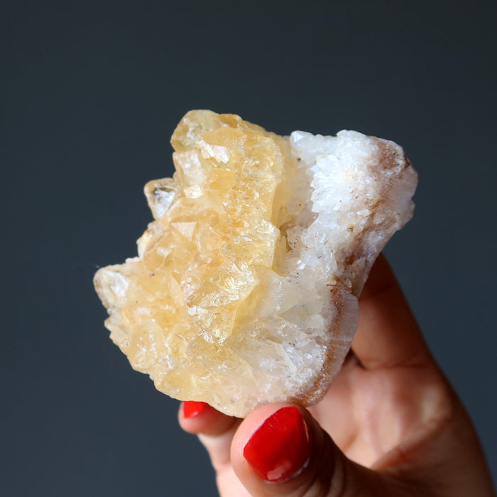 Citrine Cluster Lucky Sun Kissed Prosperity Yellow Stone