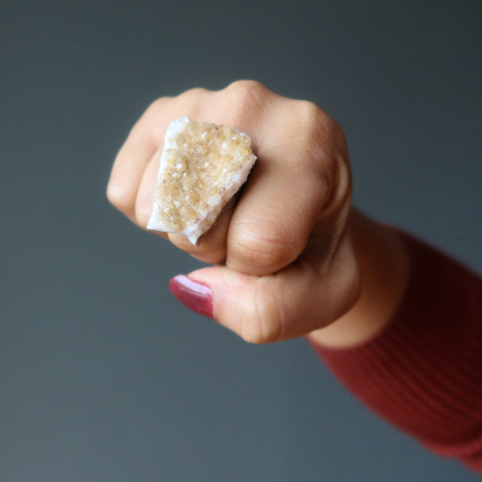 Citrine Ring Say 'I Do' to Abundance Big Crystal Cluster