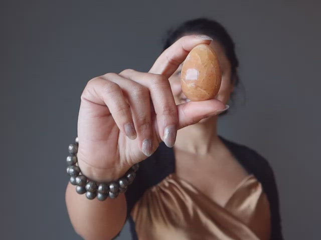 video featuring golden aventurine eggs