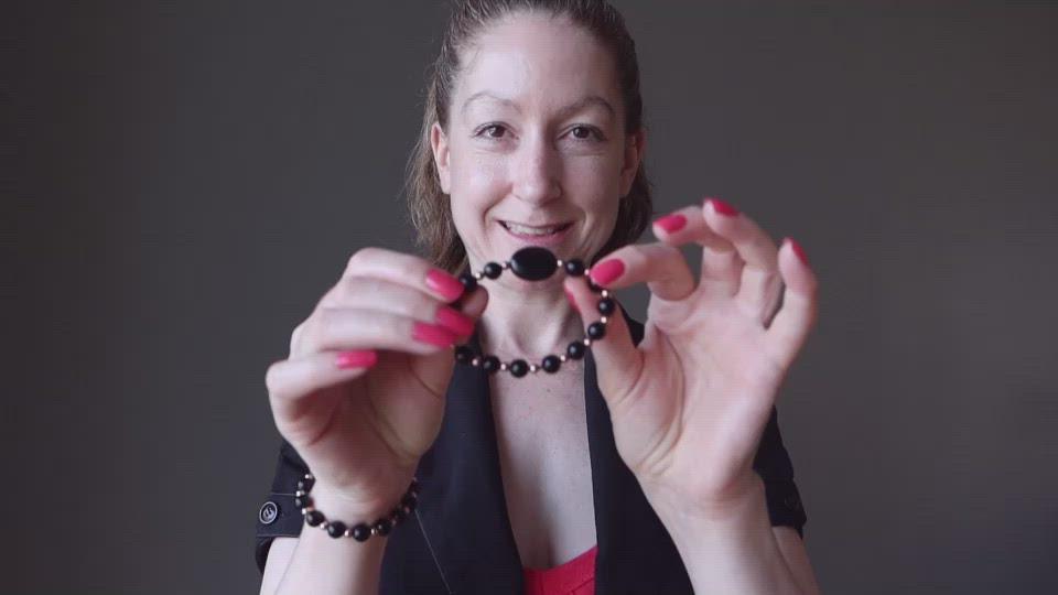 video showcasing the jet deflector bracelet on female model