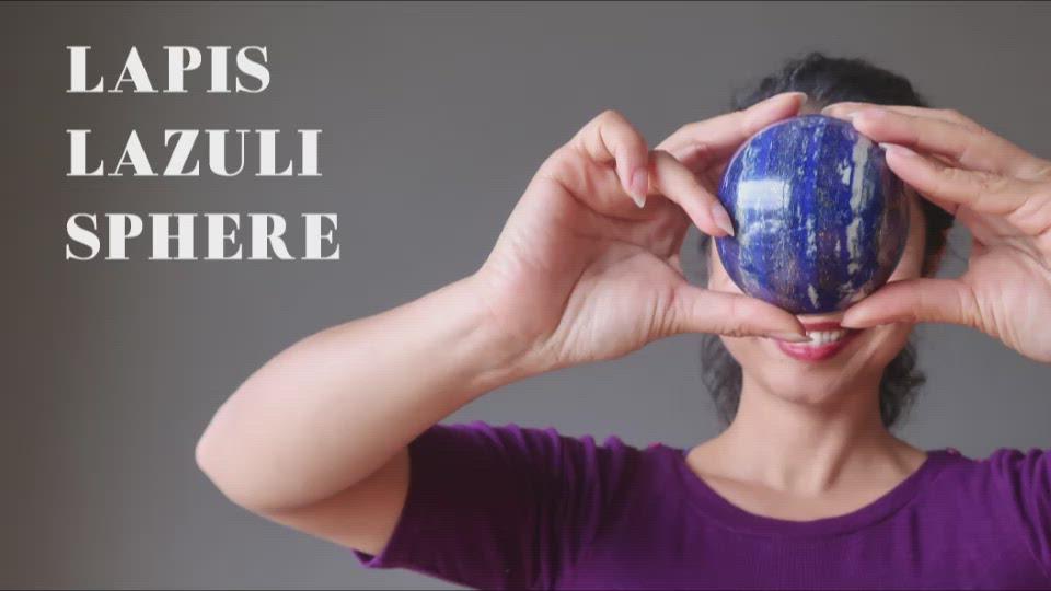 lapis lazuli sphere video