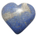blue and white dumortierite crystal heart