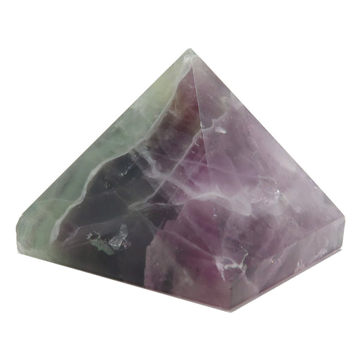 Green Purple Fluorite Pyramid 