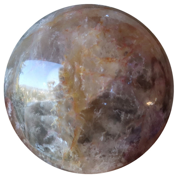 purple rainbow Fluorite Sphere