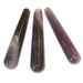 3 fluorite massage wands to demonstrate difference in color and patterns