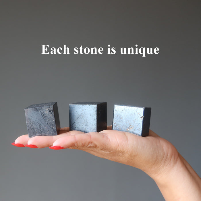 Hematite Cube Negative Energy Blocker Protection Stone