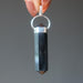 hematite double terminated point sterling silver pendant