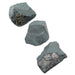 3 raw hematite stones