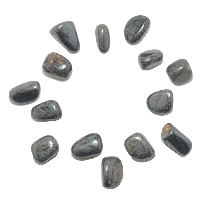 14 Hematite Tumbled Stones