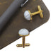 howlite cufflinks on notepad and pen