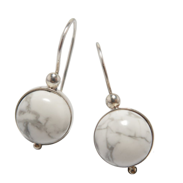 Howlite Earrings Inspiration Wise Sensation Gem Sterling Silver