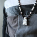Howlite Black Obsidian Necklace