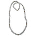 long howlite beaded necklace with no clasp 