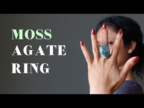 moss agate ring video