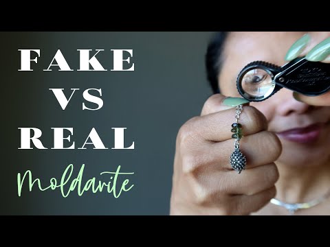 real vs fake moldavite video