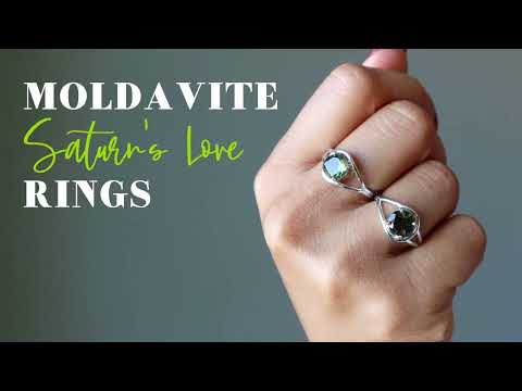 youtube video featuring moldavite ring