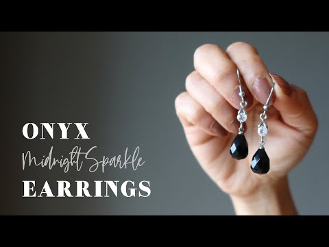 video featuring onyx earrings