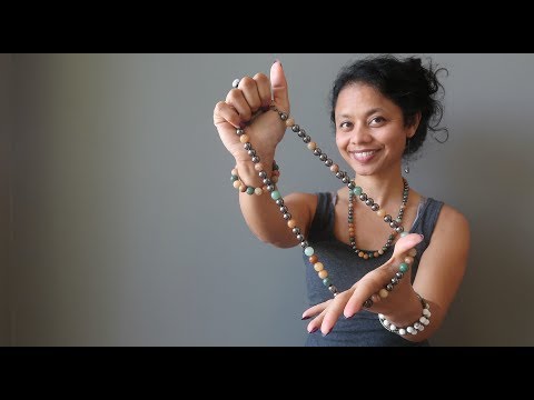 video about aventurine medley necklace