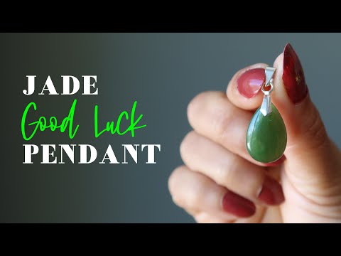 video on green jade pendant 