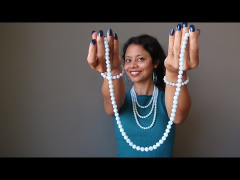 video featuring blue aquamarine necklace