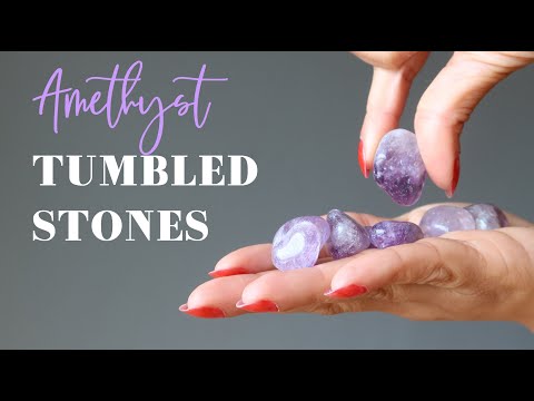 amethyst tumbled stones youtube video