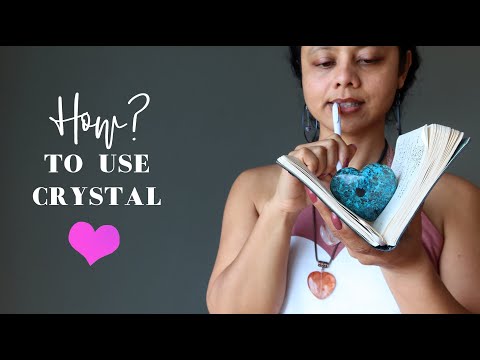 How to use Crystal Hearts in healing video