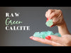 green calcite raw stones video