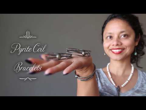 videos on pyrite coil bracelet