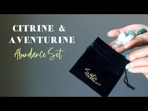video about Citrine Aventurine Abundance Set