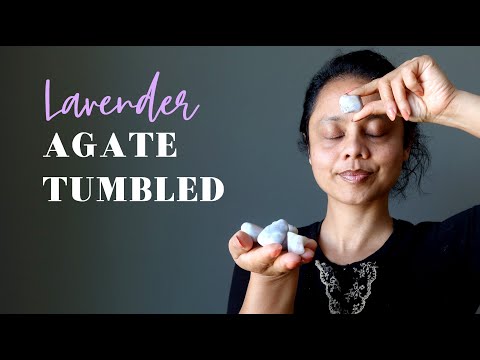 video on lavender agate tumbled stones