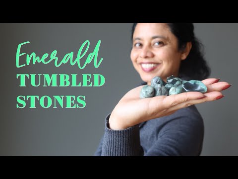 tumbled emerald stones video