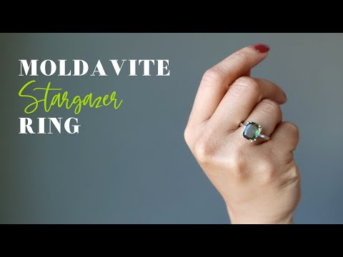 youtube video on real moldavite ring