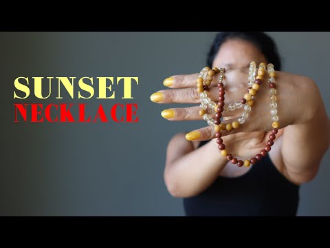 video on sunset necklace