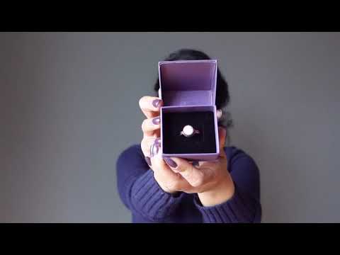 video featuring hand wearing howlite ring