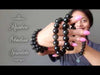 video on rainbow obsidian beaded stretch bracelet