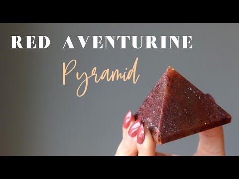 red aventurine pyramid shopping video