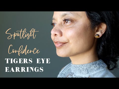 youtube video on tigers eye earrings